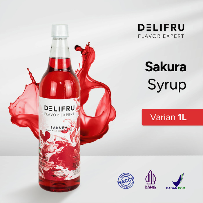 

JUAL Sakura Syrup Delifru 1 Liter - Sirup Bunga Sakura Premium