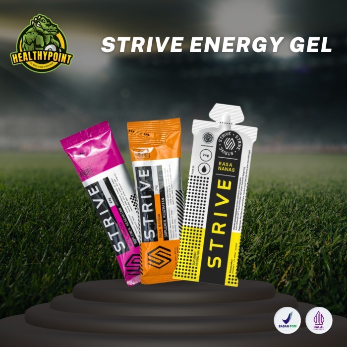 

HOT PROMO Strive Energy Gel Pre Workout Elektolit Isotonic Gel 1 Box 5 Sachet