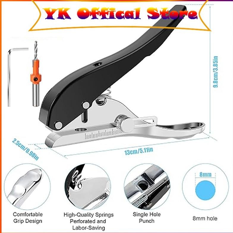 

Heavy Duty Hole Puncher 8mm Tang Pembolong Heavy Duty Punching Tool