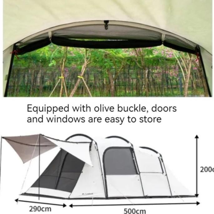 LANDWOLF Tenda Cloud Tunnel Camping Outdoor NLS