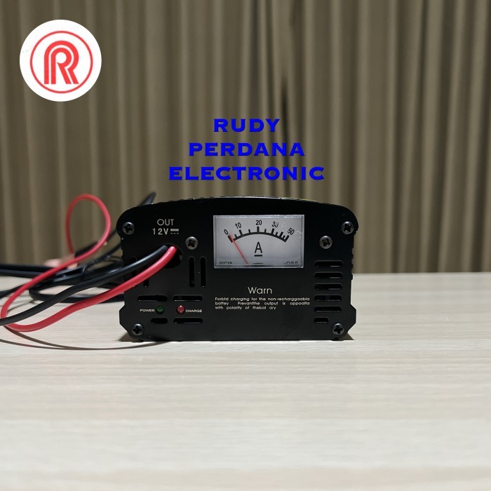 Charger Aki Dc 12V Ac 100-250V 10 Ampere Usat Ma-1210 Mobil Motor