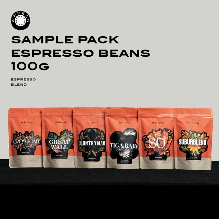 

Sample Pack Espresso Beans - 100Gr