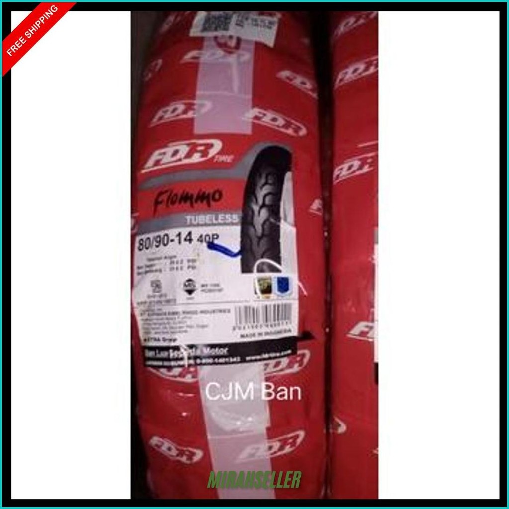 Ban Tubeless Depan/Belakang  Federal Fdr Flemmo 80/90-14 For Vario/110/125/150/F1/Esp/Beat/F1/Esp/Po