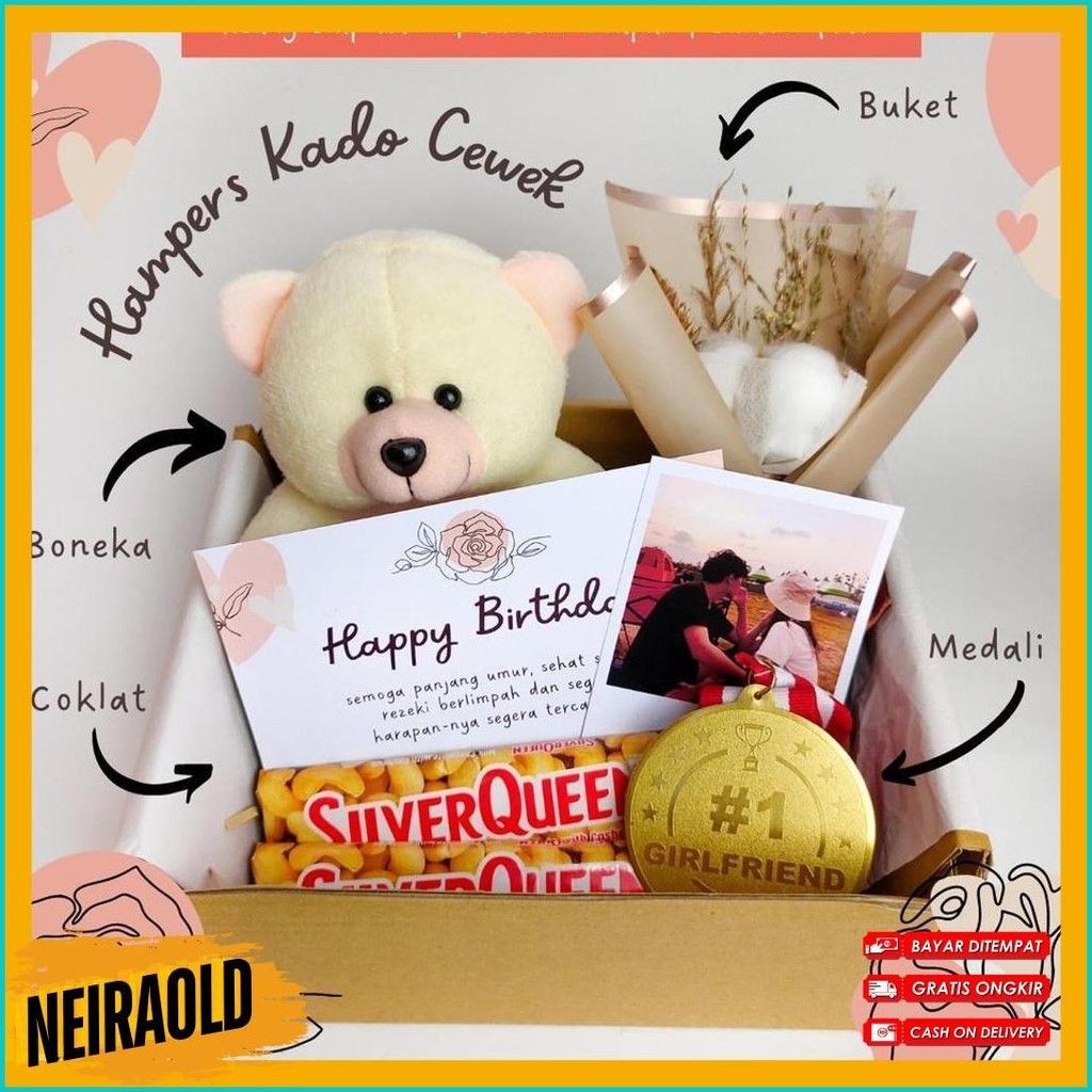 

Hampers Kado Cewek | Hadiah Valentine Kado Valentine Kado Ulang Tahun Hadiah Anniversary Pacar Wisuda Birthday Gift Hampers Coklat Kado Ultah Cewek Boneka Bunga Hampers Hadiah Cewe Murah (Cod)