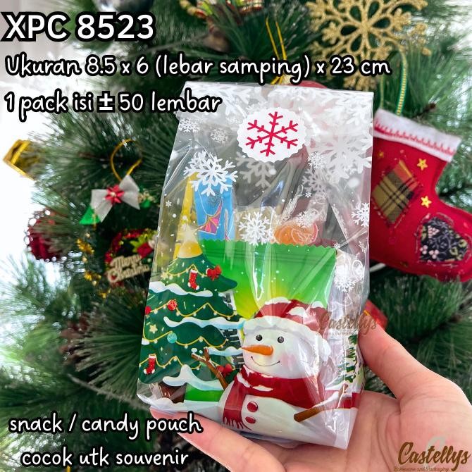 

cusss order] Plastik Pouch Natal XPC 8523 Cookies Kue Kering Snack Permen Christmas