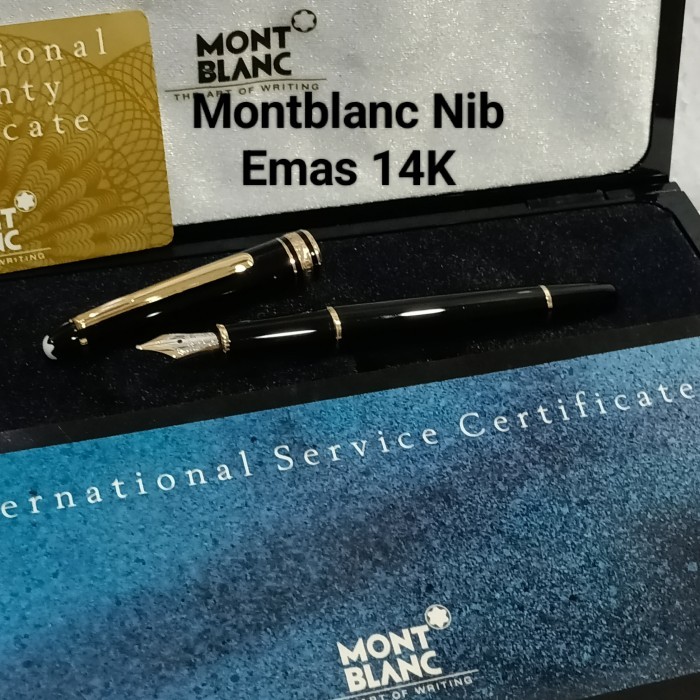 

Farizal - Pena Mont Blanc Mata Nib Emas 14K Original No Parker Waterman Sheaffer St Dupont Aigner
