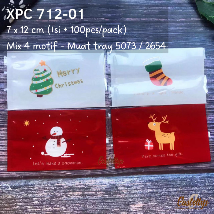 

Buruan serbu] Plastik Cookies Natal XPC 712-01 Kue Kering Nastar Cookies Christmas