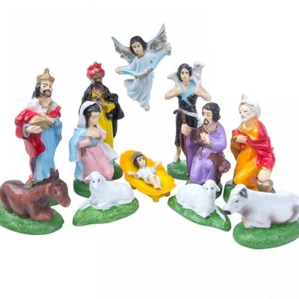 Patung Set Natal 10Cm - Patung Rohani - Patung Natal