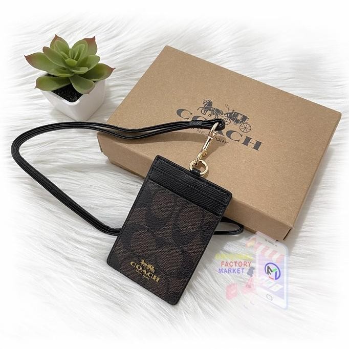 

TERLARIS - LANYARD COC 65573 ID LANYARD SIGNATURE CANVAS BROWN BLACK ORIGINAL