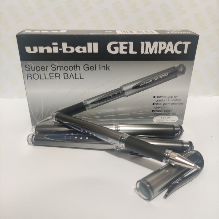 

Ready Pen Uniball GEL IMPACT 1.0 hitam biru Gelpen