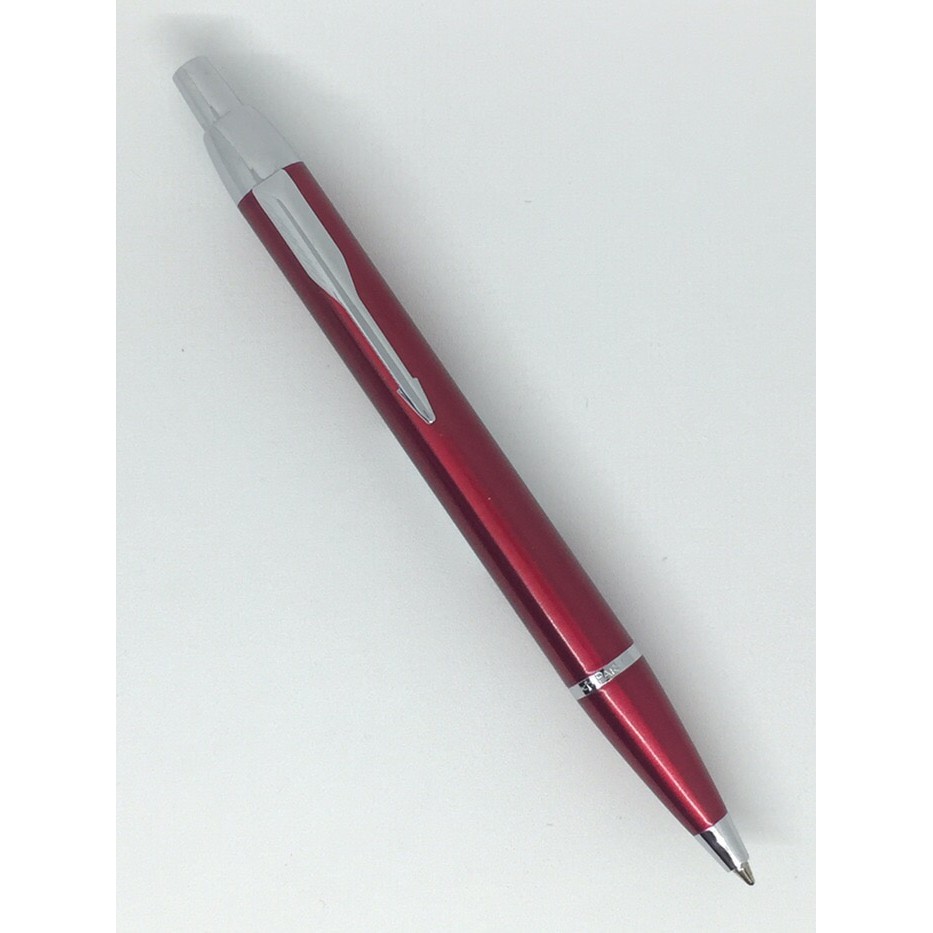 

Ready Pulpen Parker IM Merah Ballpoint Crome Trim Klip Silver