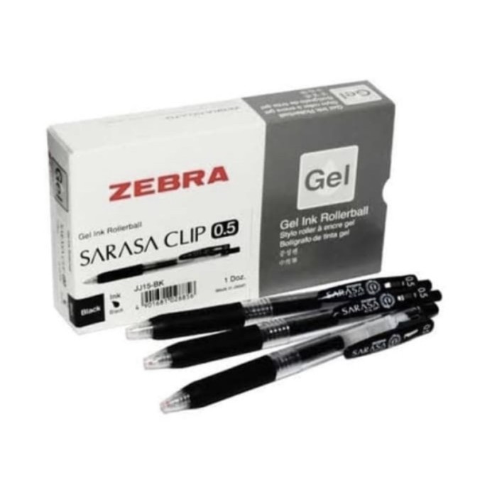 

Ready Zebra Sarasa Clip JAPAN 0.5 Gel Ink Rollerball/Pulpen Gel (BLUE BLACK)
