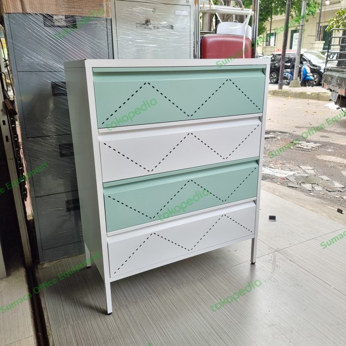 Lemari Pakaian Serbaguna / Drawer Cabinet Laci Besi (4 Laci)