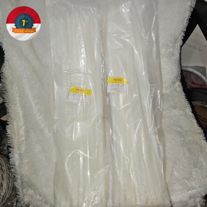 

HARGA DISC - kabel ties tie cable tie pengingkat pengikat 8x500 putih 8 x 500 mm perbungkus cable