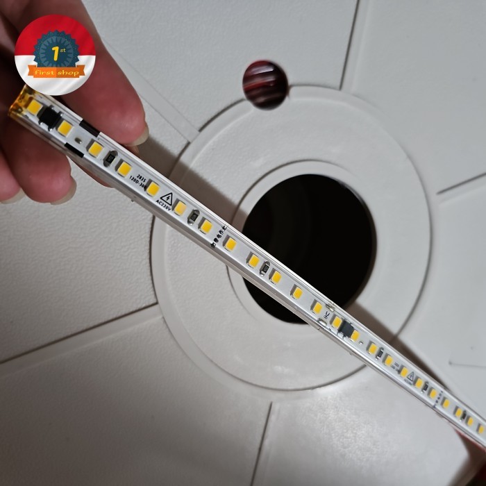 TERBARU - Lampu selang strip plus double tape lem langsung 220volt lampu sembunyi lampu led selang