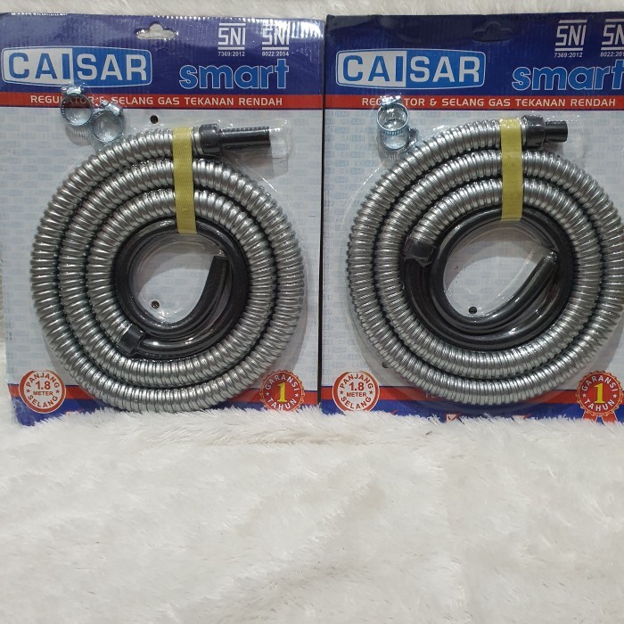 BEBAS ONGKIR - Selang gas caisar 2 lapis plus cincin 2 buah selang LPG regulator