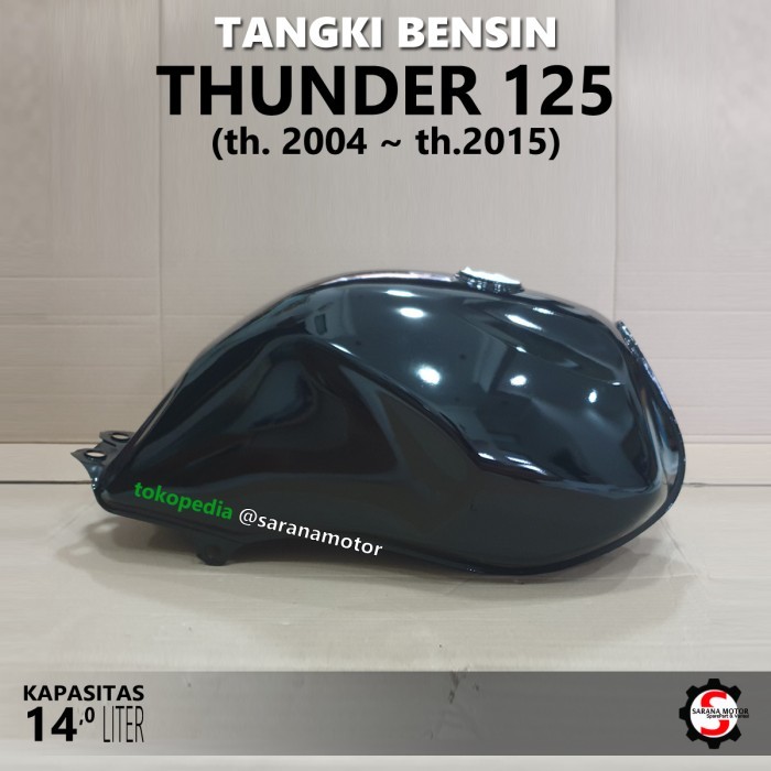 Terlaris Tangki Bensin Tengki Motor Thunder 125 Hitam Tebal SALE