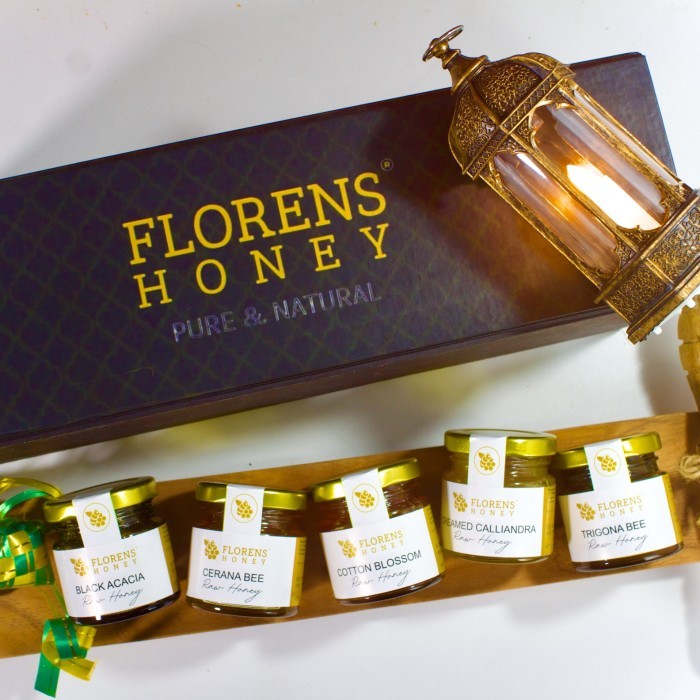 

Florens Honey Mubarak Hampers / 5 in 1 Honey Hampers