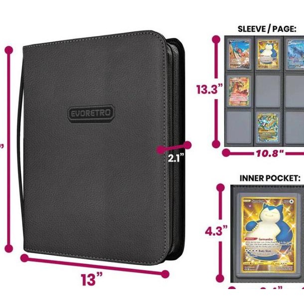 

Evoretro 3X3 Toploader Binder