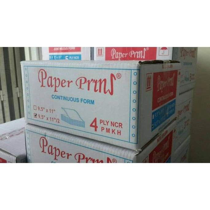 

NEW Continuous Form Paper Prins 9.5"x11"/2 - 4 ply