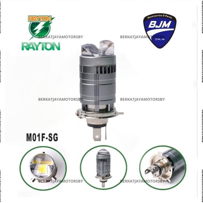 BEBAS ONGKIR - LAMPU LED H4 RTD RAYTON M01F SG 45 WATT AC DC HI LOW JAMIN TERANG ADA KIPAS PENDINGIN