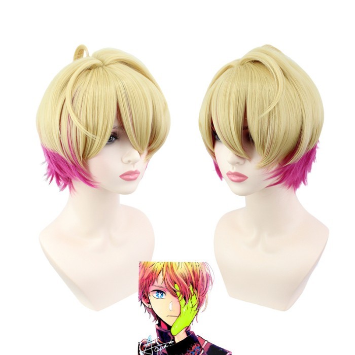 Lol-95 Wig Aqua Aquamarine Hoshino Oshi No Ko Cosplay Rambut Palsu