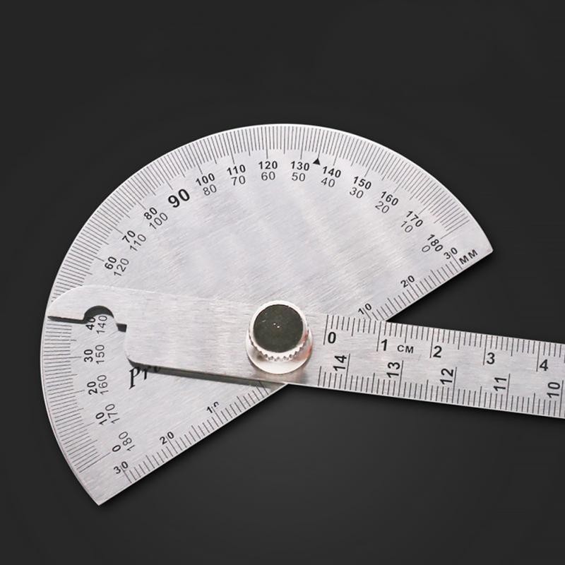 

[GROSIR] PENGGARIS BUSUR DERAJAT MEASURING RULER 14.5CM 180 DEGREE - SILVER - PRODUK BARU
