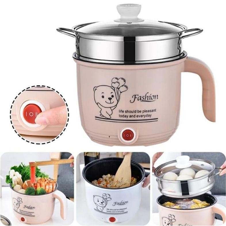 Panci Listrik Serbaguna << Jenius >> Kukus Elektrik Miltifungsi / Free Kukusan & Goreng Elektrik / B