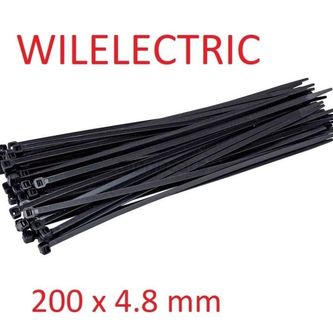

TERBARU - Kabel ties / cable ties 20 cm x 4.8 mm lebar 100 pcs UL standard