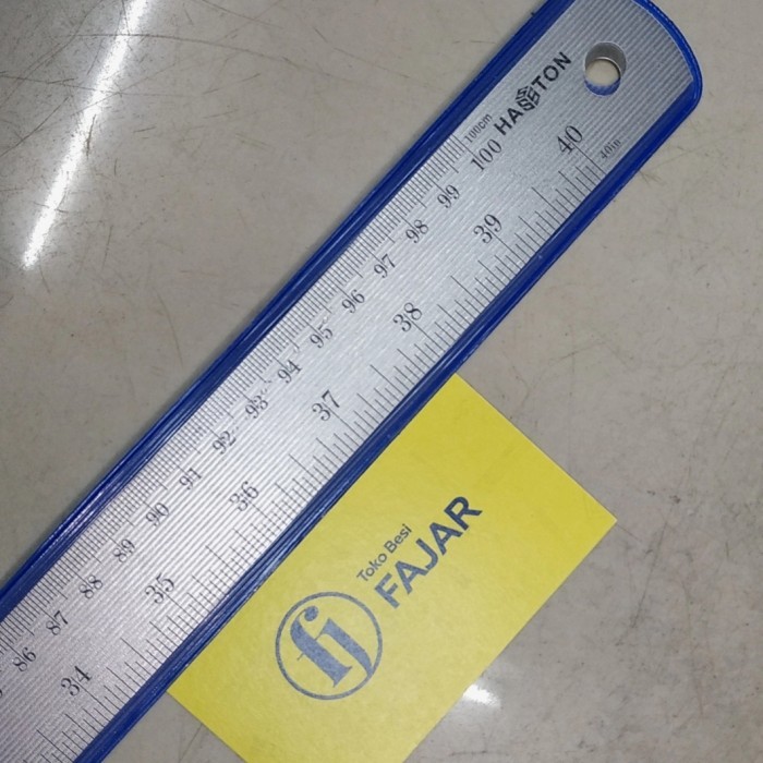 @@@@] Penggaris Mistar Rol besi stainless steel baja 1 meter 100 cm TEBAL