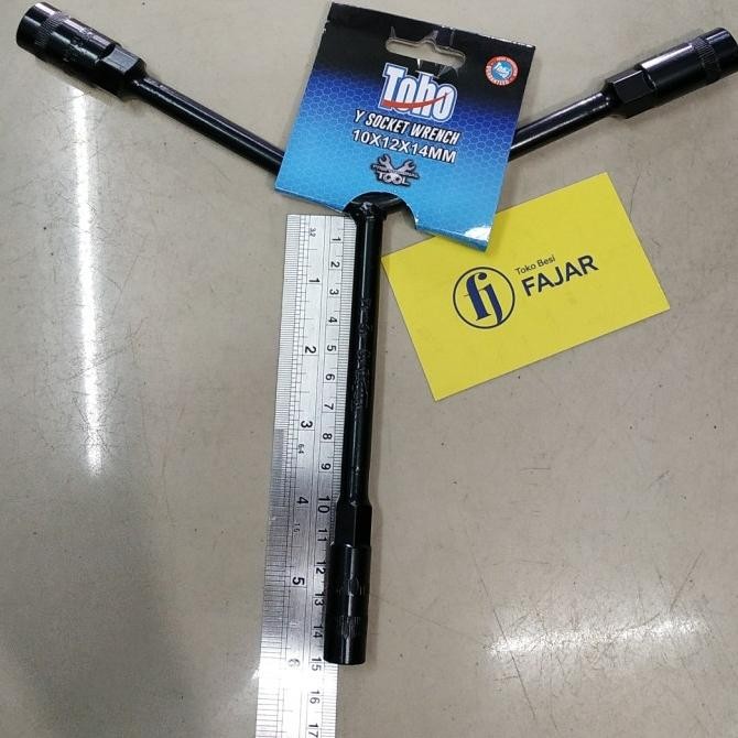 <<<<<] Kunci Y socket wrench T sock cabang 3 TOHO 10 12 14