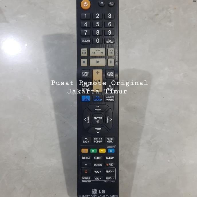 REMOTE REMOT DVD BLU RAY HOME THEATER 3D SOUND LG AKB73775602 ORIGINAL 1911T
