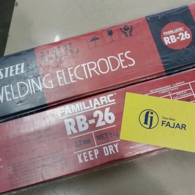 siap kirim] Kawat las rb 26 3,2 mm mili welding elektroda listrik kobe steel 5 kg
