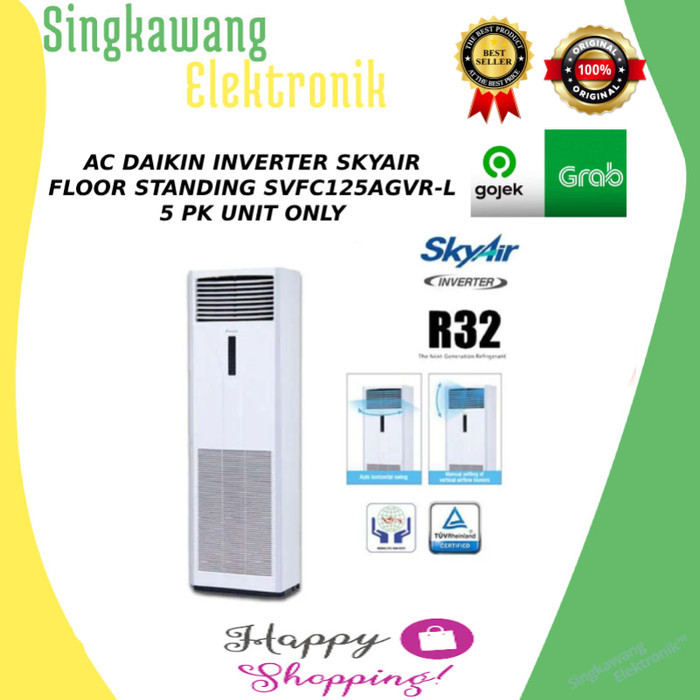READY STOKKK AC DAIKIN INVERTER SKYAIR FLOOR STANDING SVFC125R-L 5 PK UNIT ONLY