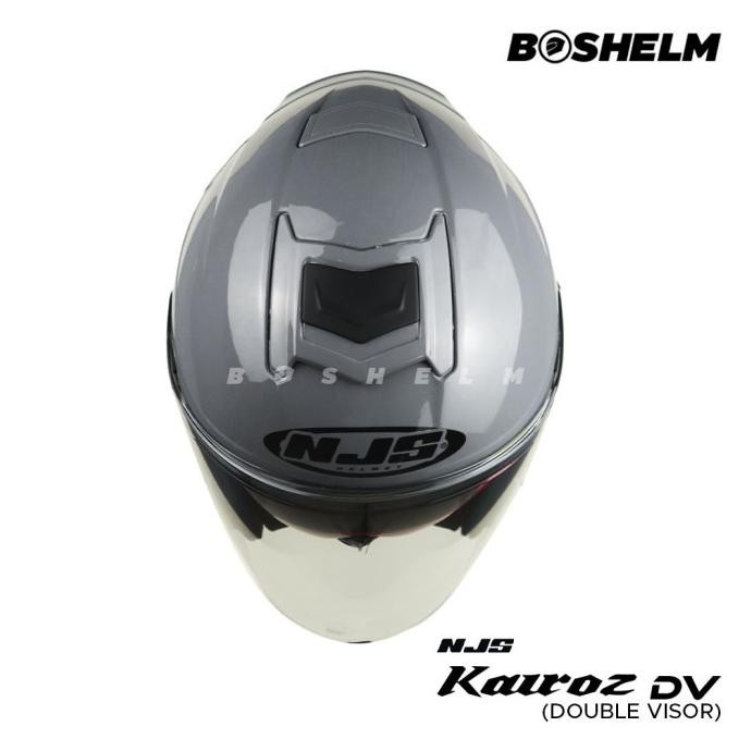 Helm Njs Kairoz Solid Double Visor Helm Half Face Sni Terbaik