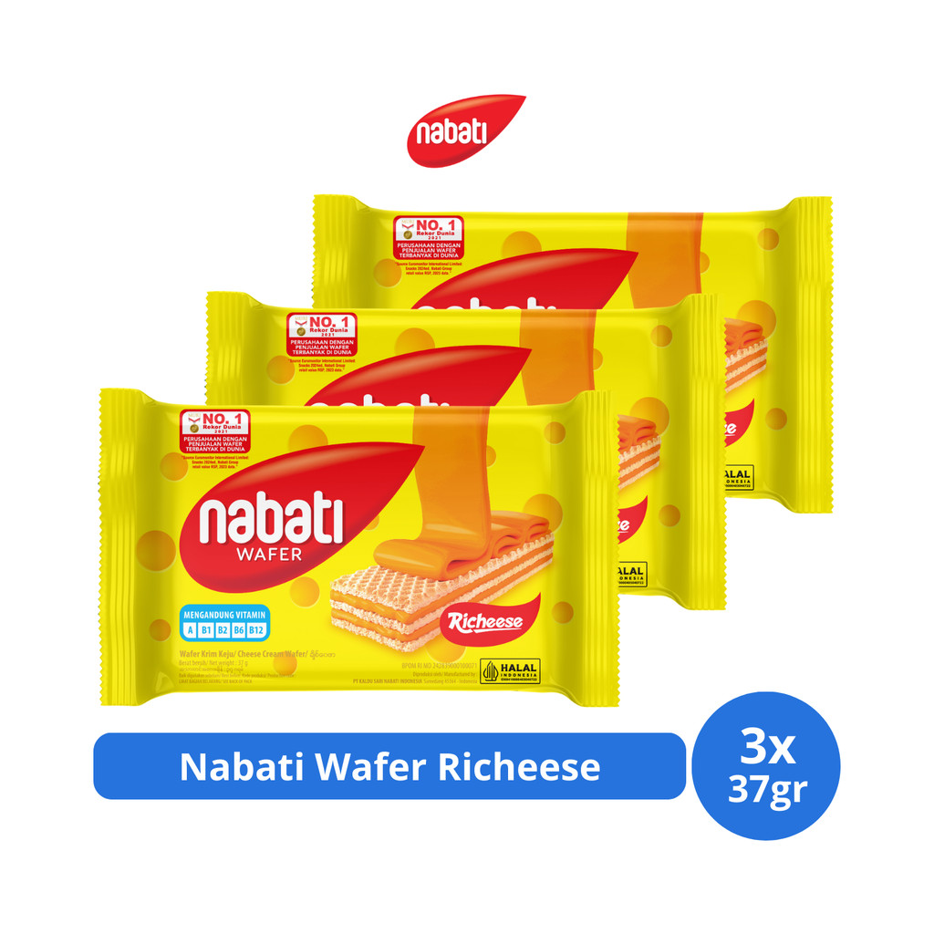 

Nabati Wafer Richeese 37gr x 3 pcs