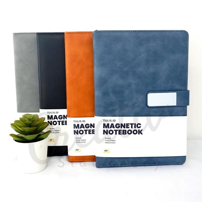 

[Tulis.Id] Premium Fashion Leather Notebook Hardcover Magnet A5 B5 Buku Catatan Kulit