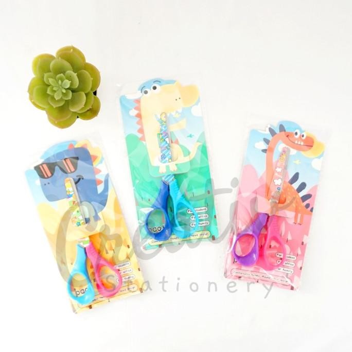 

TERBARU - Gunting Anak Motif Stainless Steel Safety Children Scissor Warna Warni