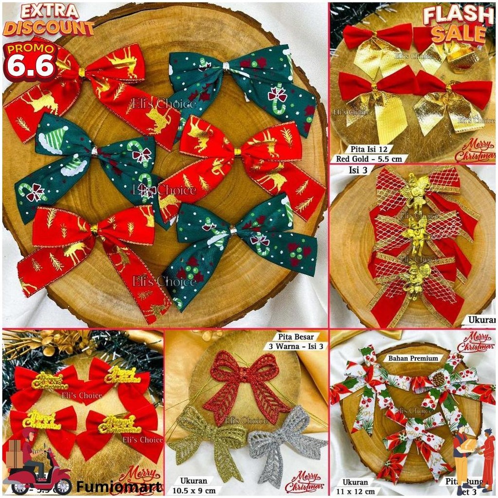 

Pita Natal Merry Christmas Ribbon Dekorasi Pohon Natal Pita Merah Gold Silver Pita Natal Siap Pakai D Promo Puncak