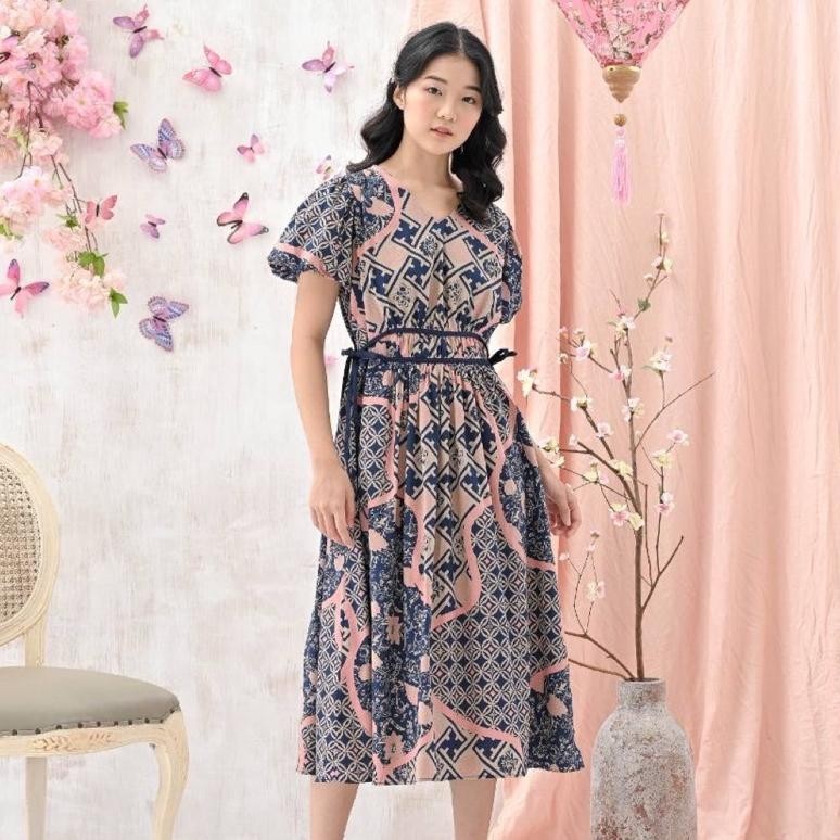 Dress Batik 298 BNI/ Dress Batik Panjang Wanita