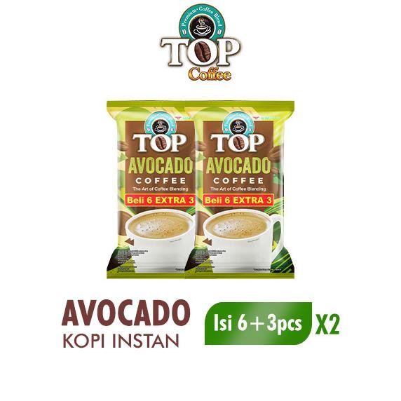 

Top Coffee Kopi Instan Avocado 22 gr isi 6 + 3 pcs x2