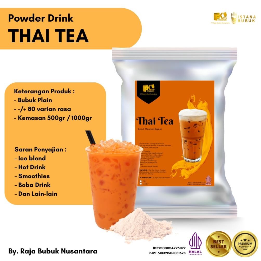 Bubuk Minuman Rasa Thai Tea 1Kg Thai Tea Powder Drink Bubuk Thai Tea Thai Tea Bubuk Powder Thai Tea