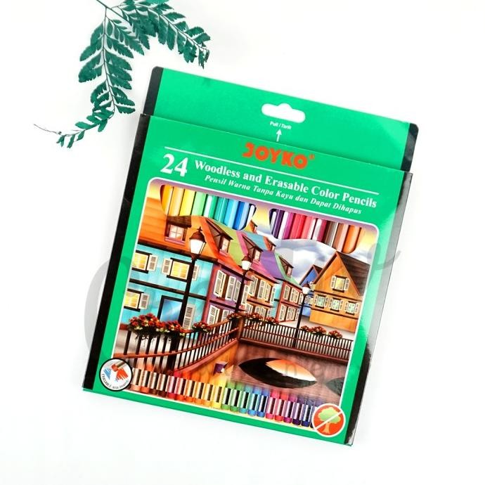 

TERBARU - Joyko Pensil Warna Penghapus 24 Warna Panjang Color Pencil 24W CP-115