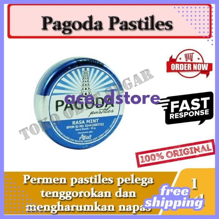 

BEST SELLER PAGODA PASTILES PERMEN MINT PELEGA TENGGOROKAN BY ACE D'STORE !!