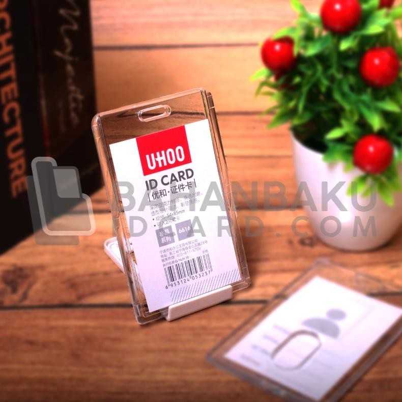 

Card holder Acrylic Transparent Badge ID Card casing Kartu pegawai akrilik UHoo 6024