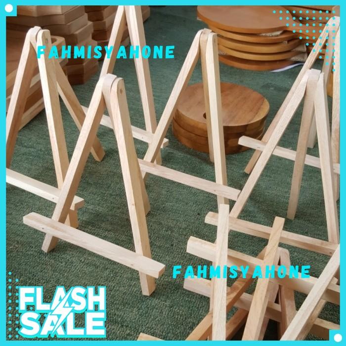 

WOODEN EASEL STAND TRIPOD KANVAS PHOYO LUKISAN UK 25X15CM ART DIY CRAF INOVATIF