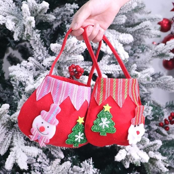 

JHK Tas Permen Natal Santa Souvenir Bag Murah Kado Christmas Gift Grosir