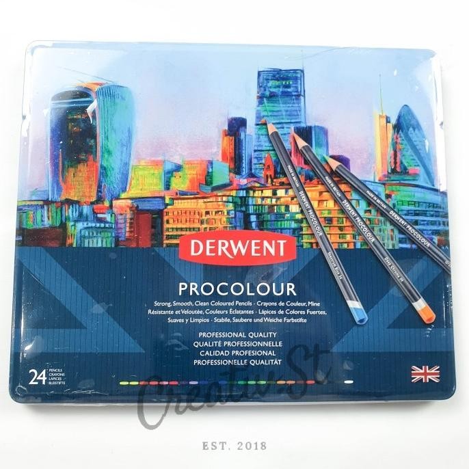 

Pensil Warna Derwent Procolor 24 Tin Color Pencil