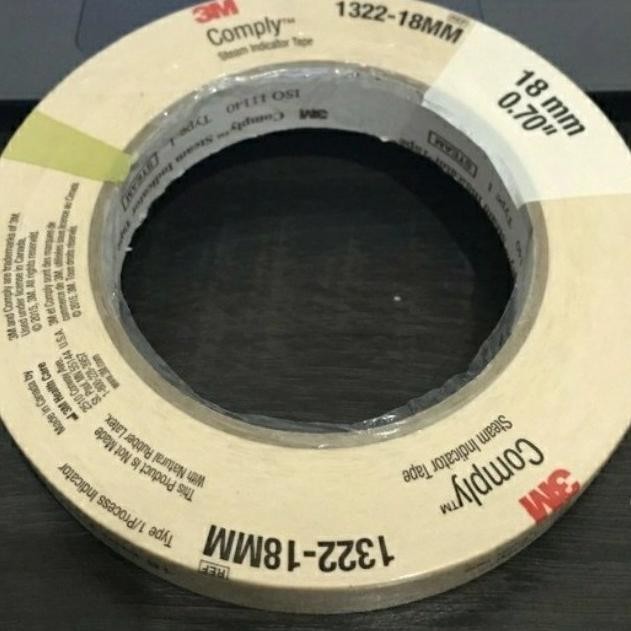 3M Comply Autoclave Steam Indikator Tape 1322 Size 18Mm X 55M