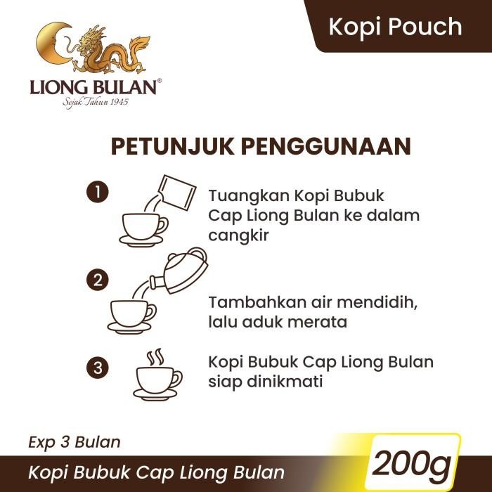 

Kopi Liong Bulan 200 Gr (Isi 2 Pcs) Tanpa Gula